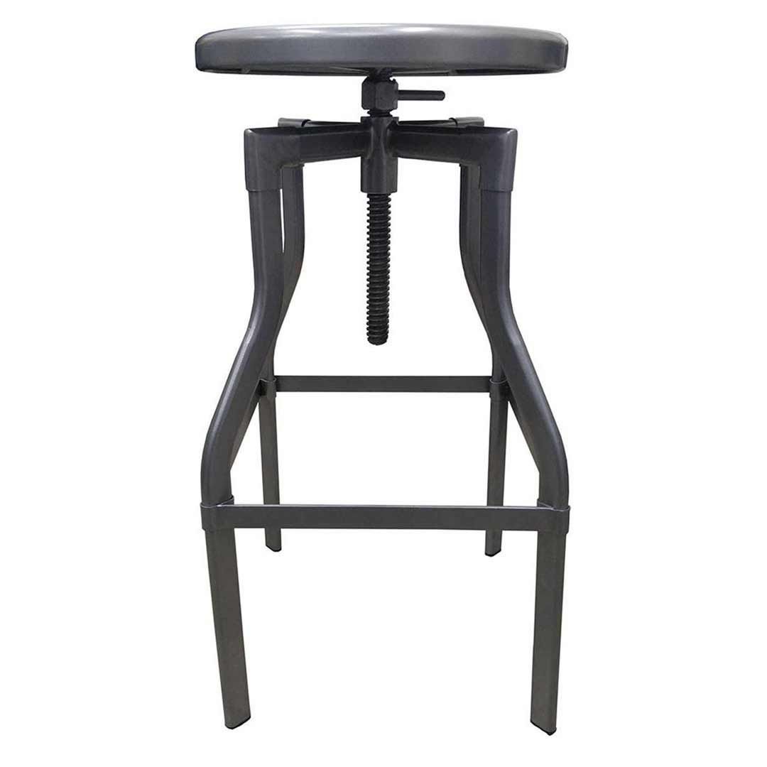Industry Replica Turner Swivel Metal Bar Stool Iron Grey 670mm 785mm