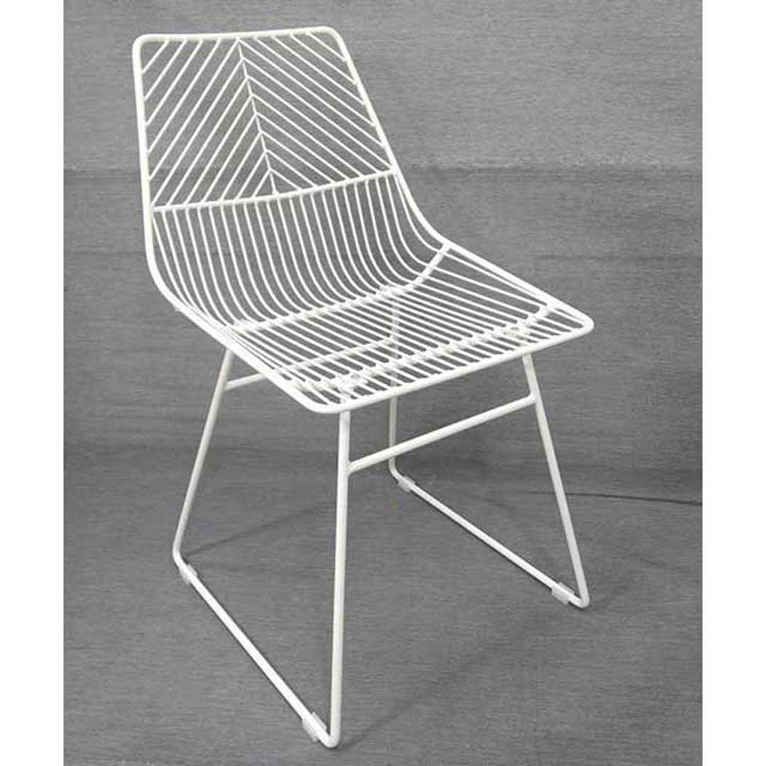 Sive Indoor Chair Replica Bend Wire Dining Chairs White