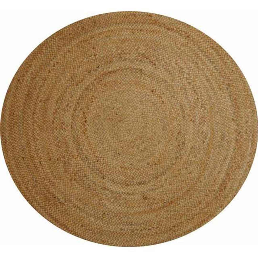Natural Jute Large Atrium Fibre Round Floor Rug 240cms