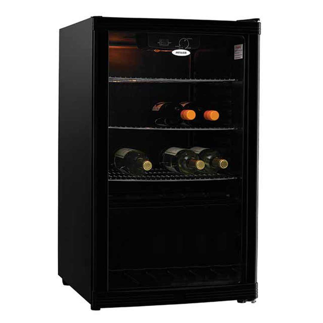 Heller 115L Wine Bar Fridge Beverage Cooler Black HBC115B