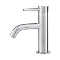 Brasshards Anise Eco Basin Mixer Curved Bathroom Tap Spout Chrome 11SL990CL