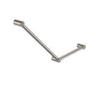 Nero Tapware Mecca Care 45 Degree Accessible Grab Rail 750X450MM Brushed Nickel NRCR3245ABN