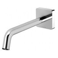 Phoenix Tapware Bathroom Wall Basin Outlet 180mm Curved Spout Chrome Toi 108-7610-00