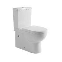 ECT Global Toilet Suite Wall Faced S& P-Trap Rimless Dual Flash QUBI-II