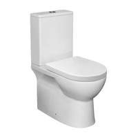 ECT Global Toilet Suite Wall Faced S& P-Trap Rimless Dual Flash Bianco-II