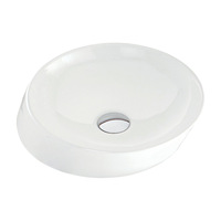 Fienza Alix Ceramic Above Counter Basin Gloss White No Tap Hole 350mm x 350mm RB3130