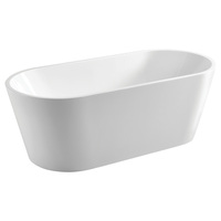 Fienza Empire 1400 Bathtub Freestanding Acrylic Bath Tub Gloss White FR18-1400