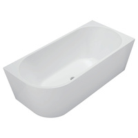 Fienza Isabella 1700 Bathtub Left Hand Acrylic Corner Bath Tub Gloss White FR67-1700L