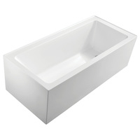 Fienza Sentor 1650 Bathtub Left Hand Acrylic Corner Bath Tub Gloss White FR02-1650L