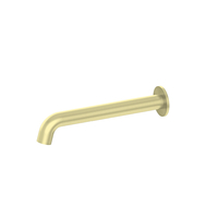 Nero Tapware Mecca Basin/Bath Spout Only 185mm Brushed Gold NR221903C185BG