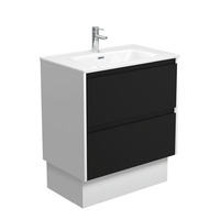 Fienza Joli Amato 750 Bathroom Vanity on Kickboard Satin White Panels JOL75BBWK