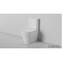 Zumi Extra High Toilet Suite Back to Wall Bathroom Two Piece Rimless Vera MB-020