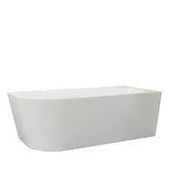 Zumi Bathtub Free Standing Corner Bath Tub Right Gloss White 1700mm BT6845-1700R
