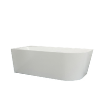 Zumi Bathtub Free Standing Corner Bath Tub Left Gloss White 1700mm BT6845-1700L