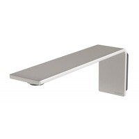 Phoenix Tapware Bathroom Wall Basin Outlet 200mm Spout Brushed Nickel Axia 117-7610-40