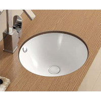 ECT Global Round Under Counter Basin Bathroom Vanity WHITE Reno WB 4040U