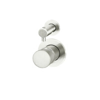 Meir Wall Mixer Diverter Round Pinless Shower Bathroom Tap PVD Brushed Nickel MW07TSPN-PVDBN
