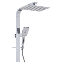 Fienza Tono Deluxe Twin Shower Outlets Overhead Shower Head & Handheld Shower Chrome 455121