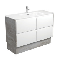 Fienza Jolie Amato 1200 Bathroom Vanity on Kickboard Industrial Grey Panels JOL120BWXK
