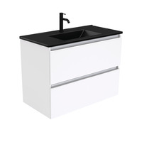 Fienza Dolce Quest 900 Wall Hung Vanity Gloss White TCLB90Q