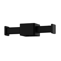 Phoenix Tapware Square Vertical Rail Hook for Phoenix Heated Towel Rail Bar Matte Black 651-8780-10