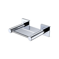 Fienza Metal Soap Shelf Dish Square Plate Chrome Sansa 83206
