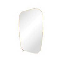 Fienza Capriccio Urban Brass Asymmetrical Framed Mirror 1200 x 650mm FMCA65120UB