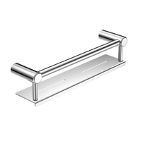 Nero Tapware Mecca Care Accessible Grab Rail with Shelf 450mm Special Need Safety Ambulant Bathroom Chrome NRCR2518CCH