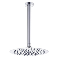 Fienza Bathroom Overhead Ceiling Shower Arm and Rose Dropper Set Chrome Kaya 411125-C