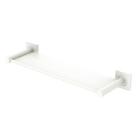 Fienza Metal Shower Shelf Square Plate Sansa Matte White 83207MW
