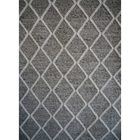 Bayliss Rugs Ivy Fog Graphite Hand Woven Wool Floor Area Rug 160cm x 230cm
