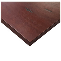 Solid Timber Table Top Restaurant Wooden Indoor Square 700mm x 700mm Red Gum