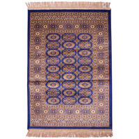 Chiraz Art Silk Floor Carpet Rug 100cm x 137cm Blue 8438-9