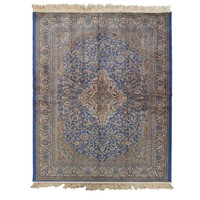 Chiraz Art Silk Floor Carpet Rug 68cm x 105cm Blue 9099-9