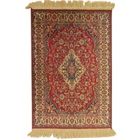 Chiraz Art Silk Floor Carpet Rug 100cm x 137cm Red 9099-12