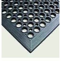 Safety Ring Industrial Rubber Mat 90cm x 150cm Wet Area with Large Drain Holes