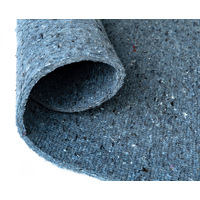 Carpet Underlay Wool and Recycled Clothing Floor Padding 180 x 100cm 10mm Thick Flooring Airstep Cushion Pad