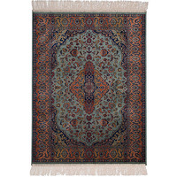 Chiraz Art Silk Floor Carpet Rug Mat 68cm x 105cm Green 9099-16