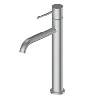 Greens Tapware Gisele Tower Basin Mixer Brushed Stainless Bathroom Tap 18402563