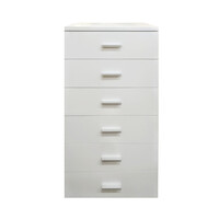 White Chest of Drawers Clothes Storage Cabinet  Unit HUGO 24" 60(W)cm x 115(H)cm HC 10