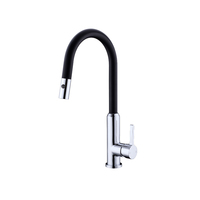 Nero Tapware Pearl Pull Out Sink Mixer Vegie Spray Function Matte Black NR231708MB