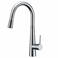 ECT Global Pull Out Sink Mixer Swivel Kitchen Pin Handle Tap Chrome Curo WT 4122