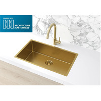 Meir Lavello Kitchen Sink Single Bowl 760 x 440 Tiger Bronze MKSP-S760440-BB