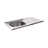 Fienza Citi 900mm Kitchen Sink Top Single Bowl LHB One Tap Hole CIT900