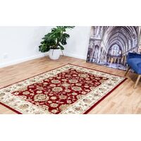 Mos Rugs Agrabah Rug Traditional 1m points Floor Area Carpet 160 x 235cm Burgundy BAGRABAH538-BURGUNDY
