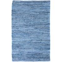 Mos Rugs Rustic Charm Rug Recycled Materials Floor Area Carpet 155 x 225cm Blue BRUSTIC-16-407