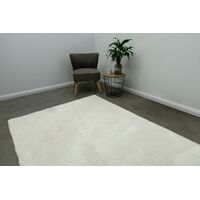 Mos Rugs Koko Rug Shaggy Super Soft Floor Area Carpet 155 x 225cm Lamb BKOKO-LAMB