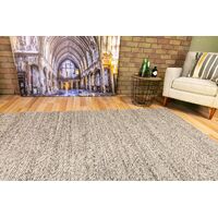 Mos Rugs Park Lane Rug Hand Crafted Wool Floor Area Carpet 155 x 225cm Dark Grey BPARKLANE-DK-GREY