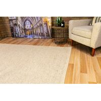 Mos Rugs Park Lane Rug Hand Crafted Wool Floor Area Carpet 155 x 225cm Pearl BPARKLANE-PEARL