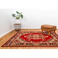 Mos Rugs Allure Rug Traditional Floor Area Carpet 160 x 215cm Bordeaux B17135-203
